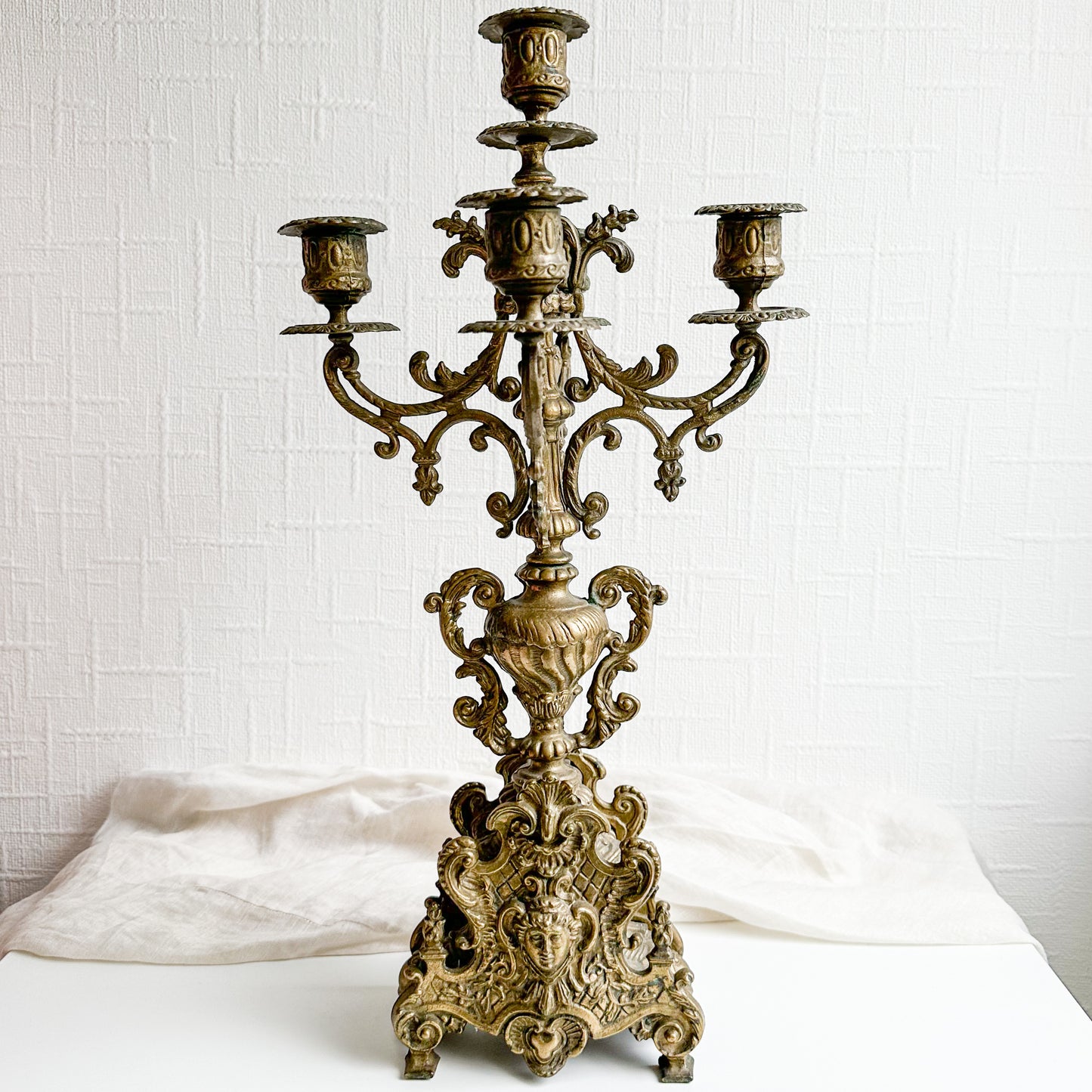 Ornate Bronze Candelabra