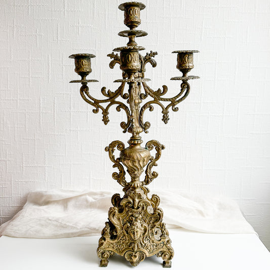 Ornate Bronze Candelabra