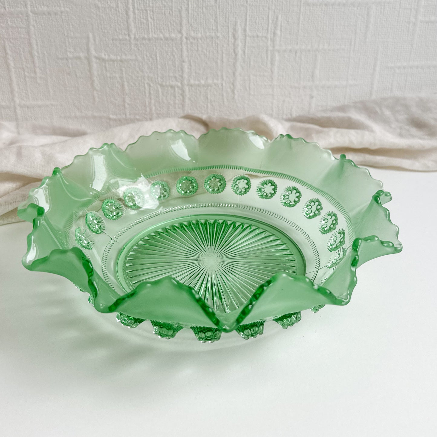 Davidson Green Glass Bowl