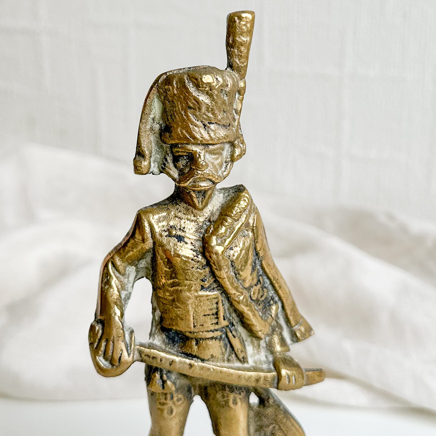 Brass Soldier Figurine - 3