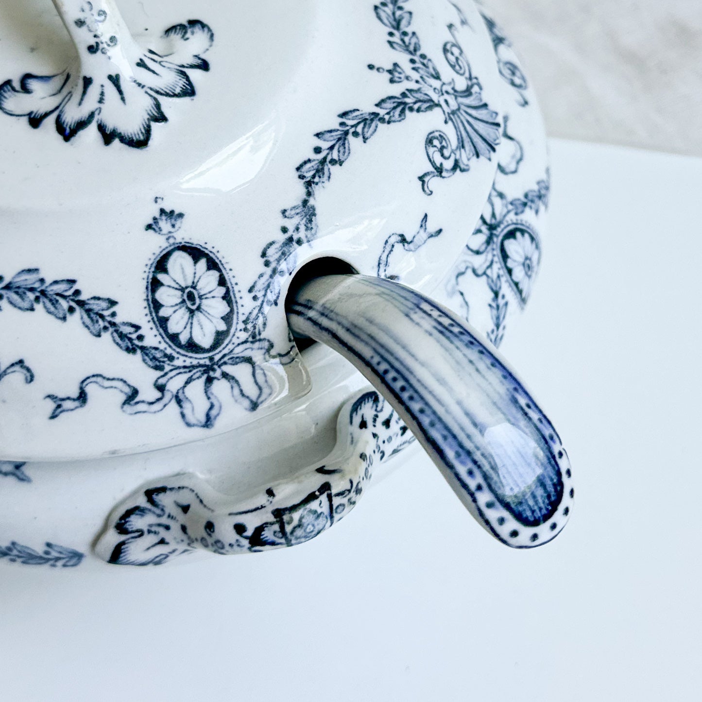 Antique Small Tureen with Ladle