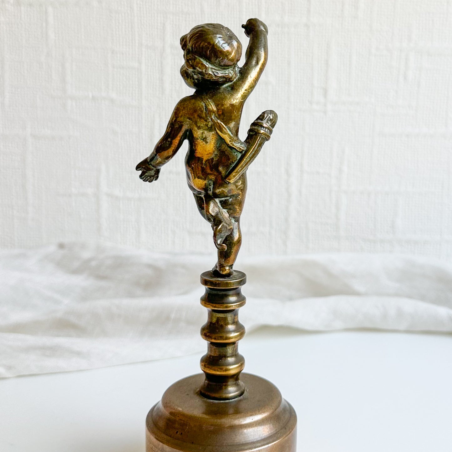 Brass Cherub Sculpture