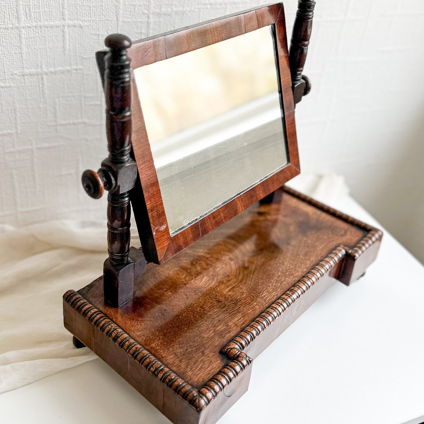 Georgian Wood Table Mirror