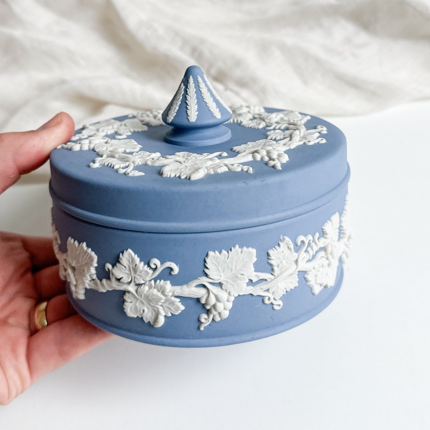 Jasperware Round Box by Wedgwood
