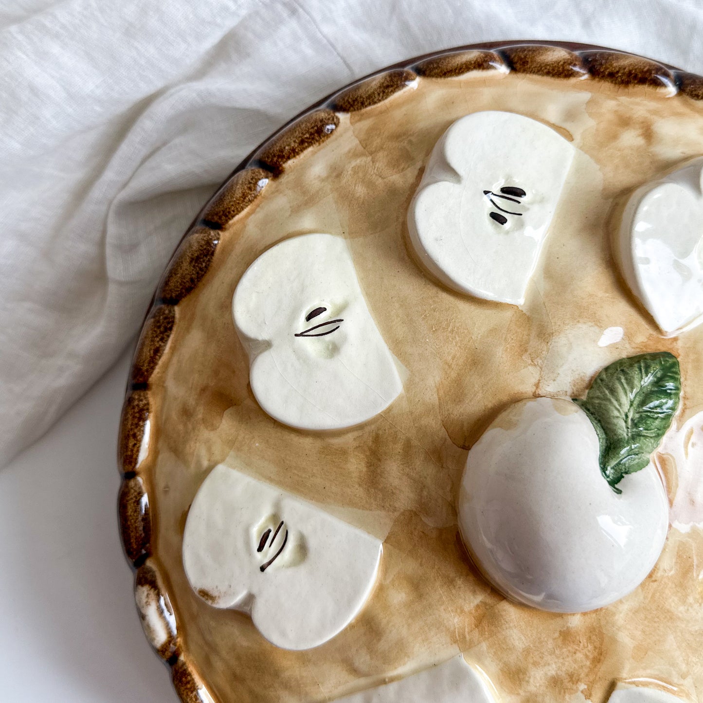 Portuguese Apple Pie Dish with Lid