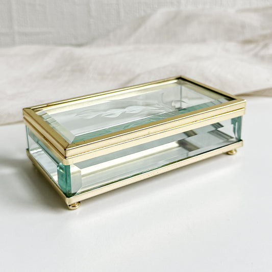 Bevelled Glass Jewellery Box