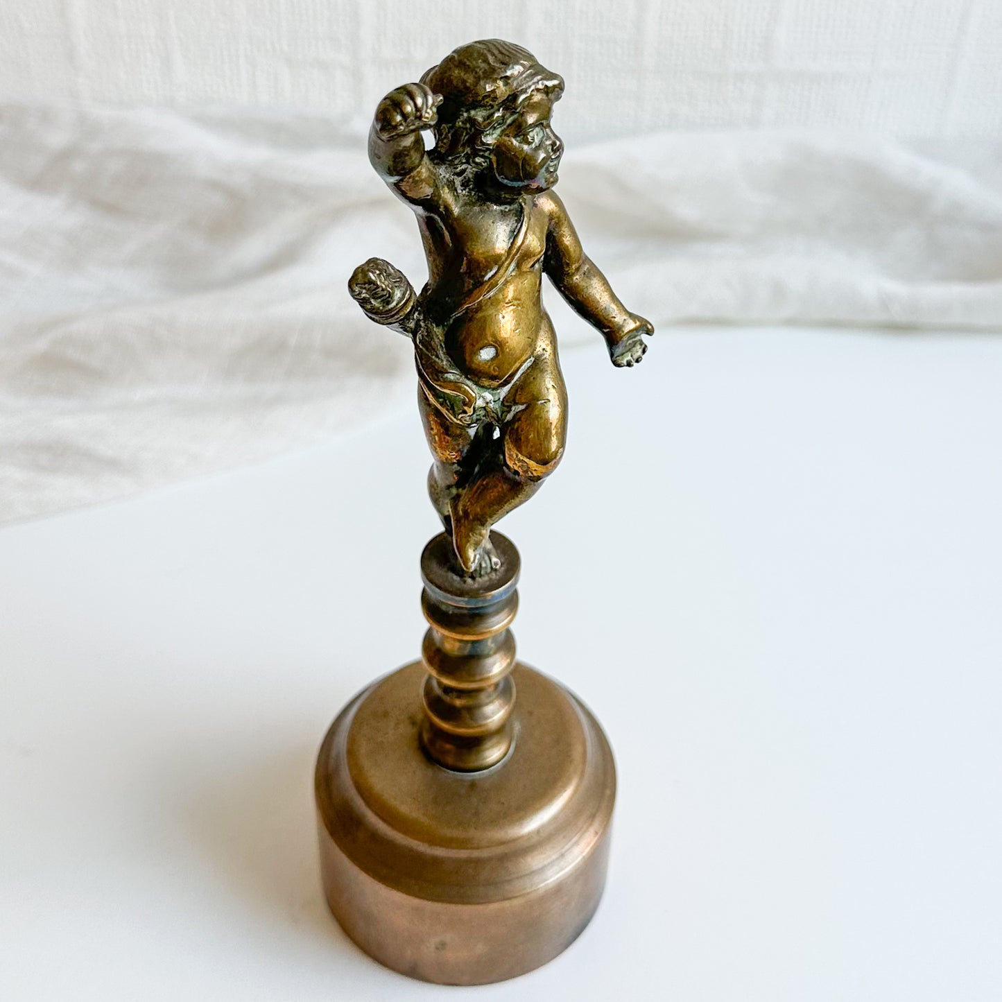 Brass Cherub Sculpture