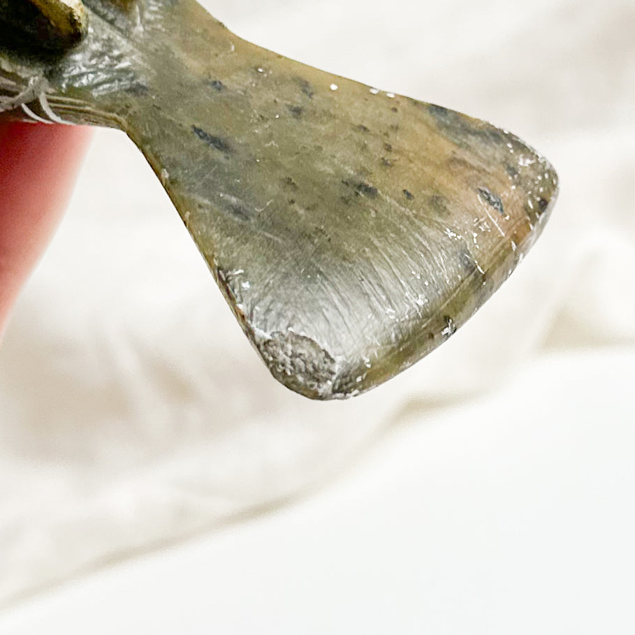Carved Soapstone Egyptian Ibis Bird