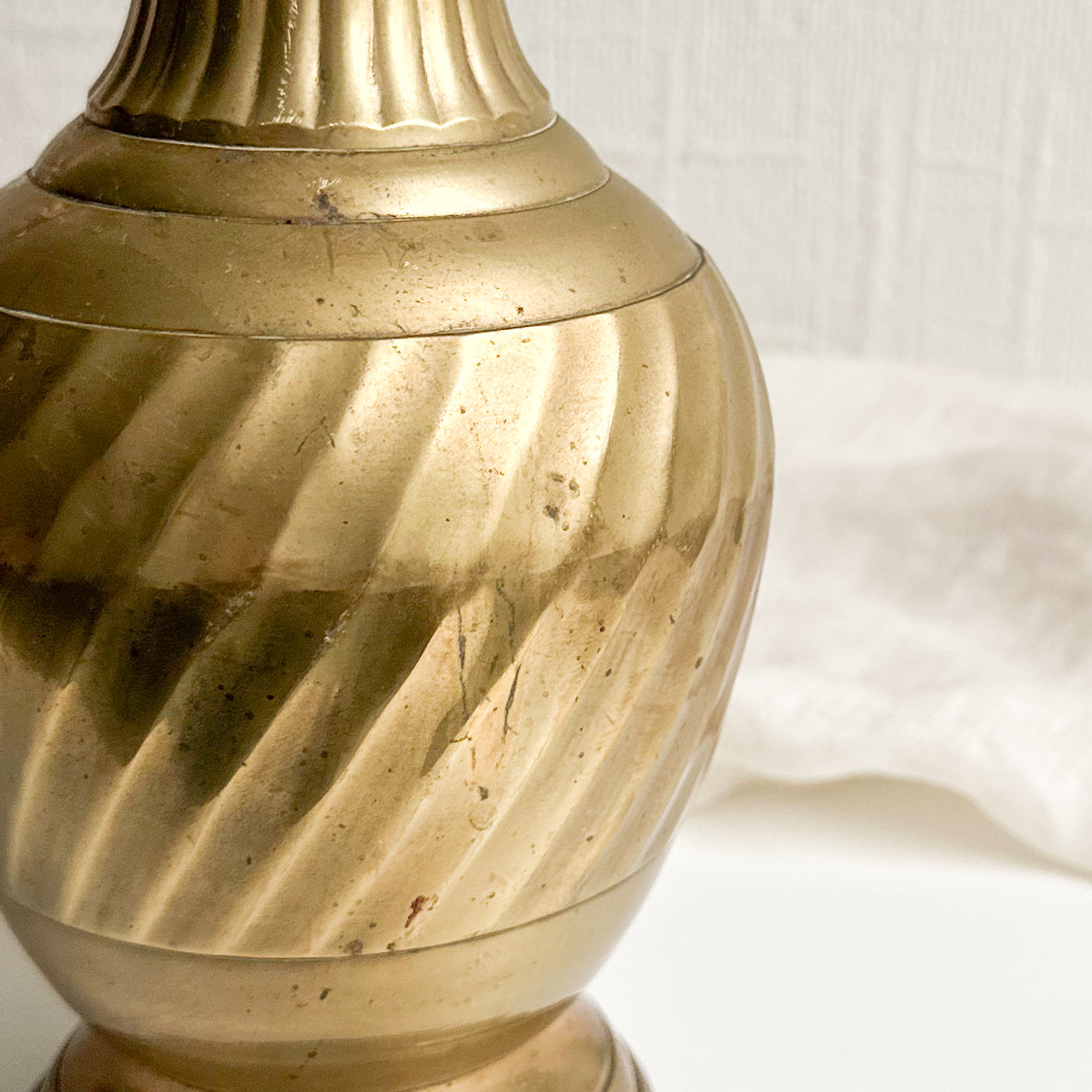 Tall Brass Vase