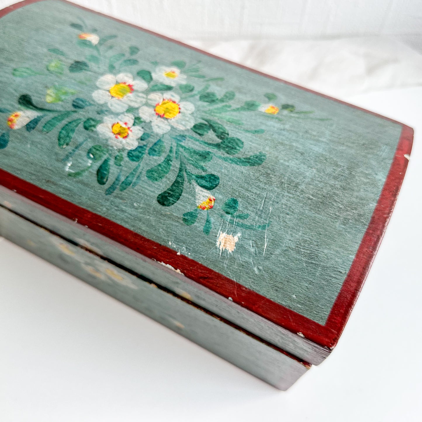 Hand Painted Wooden Box