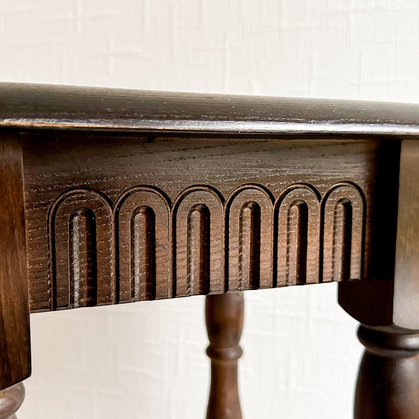 Oak Tudor Style Side Table