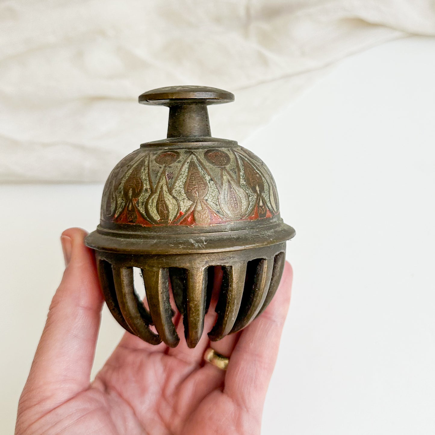 Brass Elephant Claw Bell