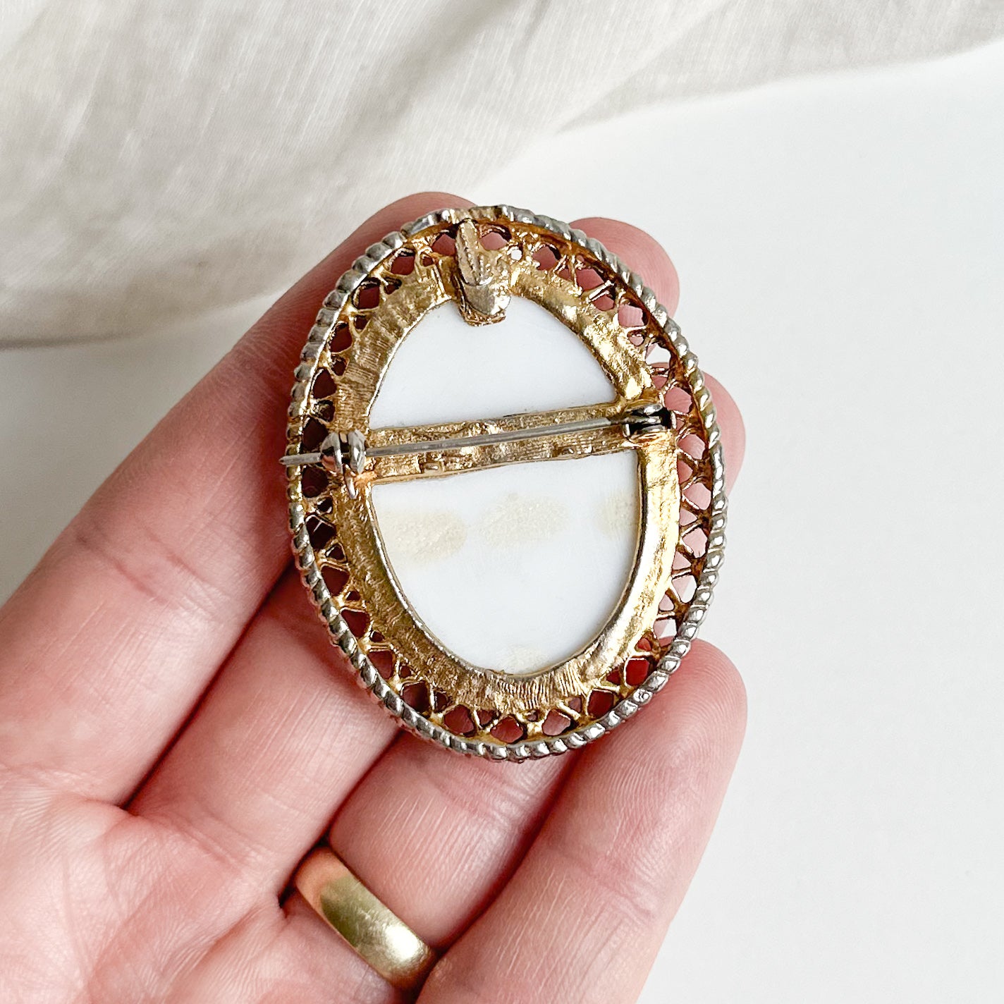 Ceramic Floral Brooch