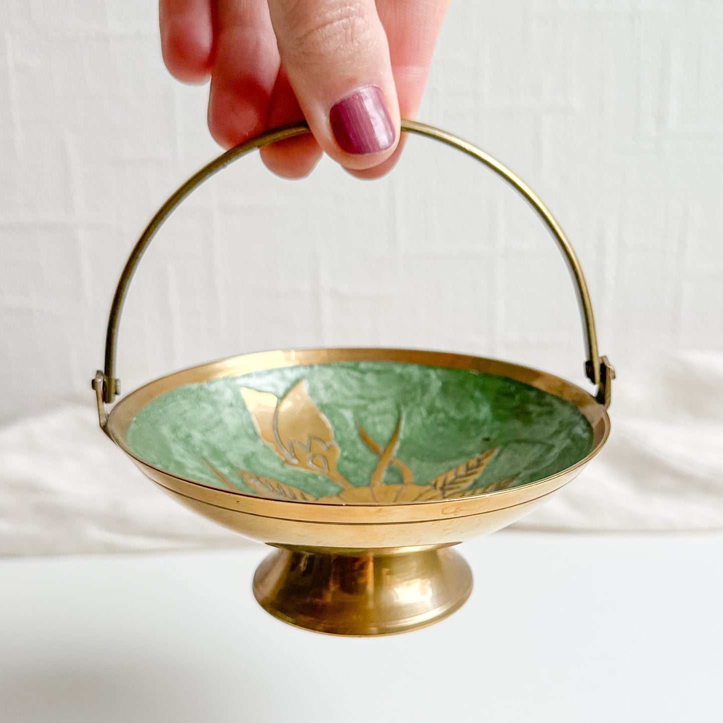 Brass Cloisonné Dish