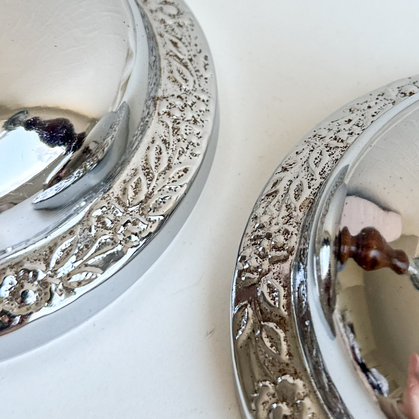 Pair of Oak Candlesticks