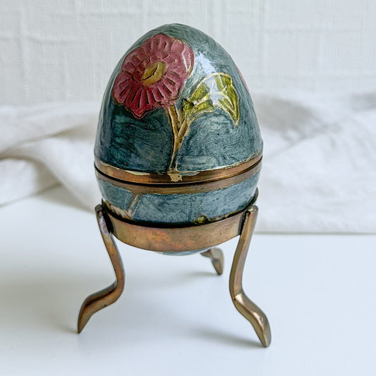 Cloisonné Egg Shaped Box