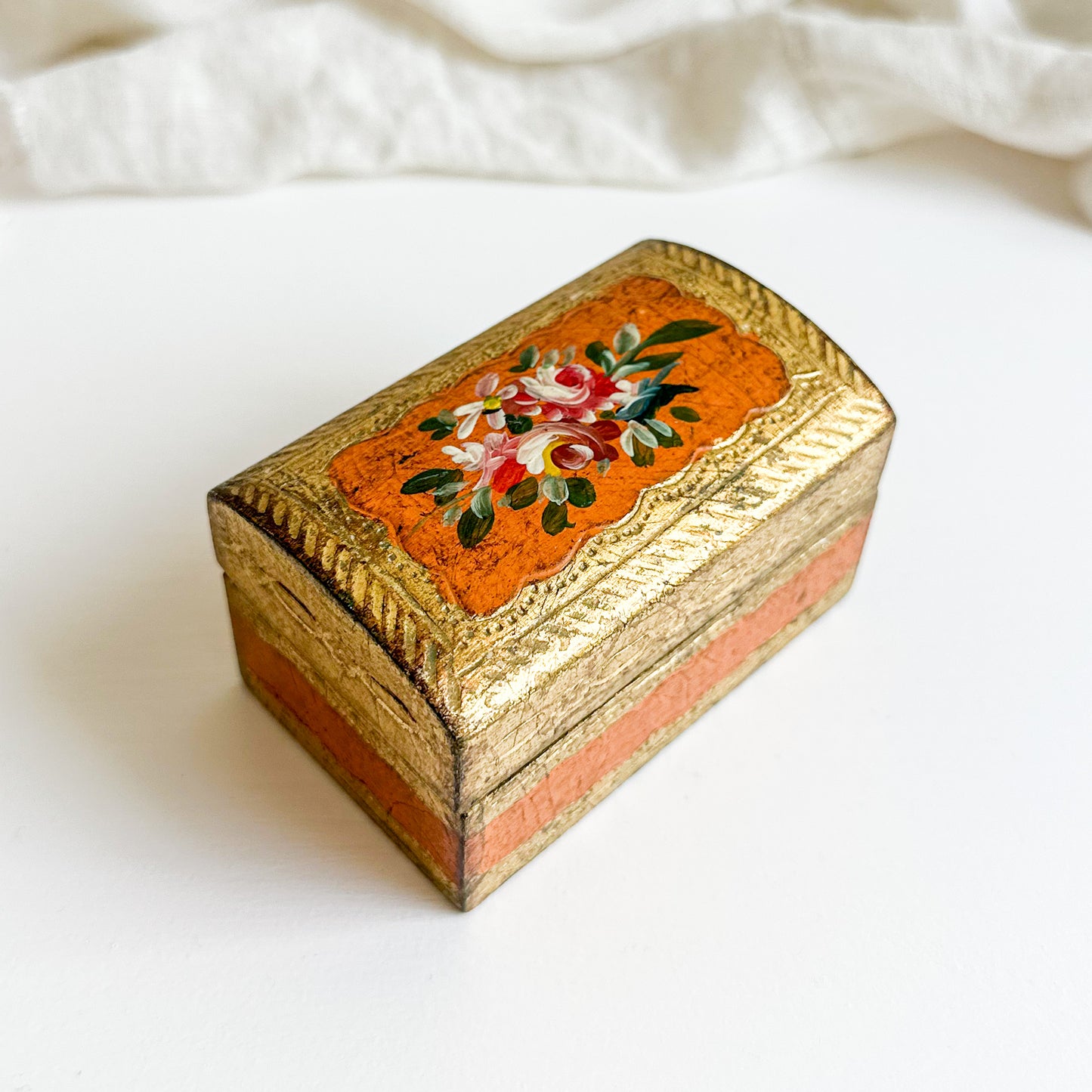 Small Hand Painted Florentine Box