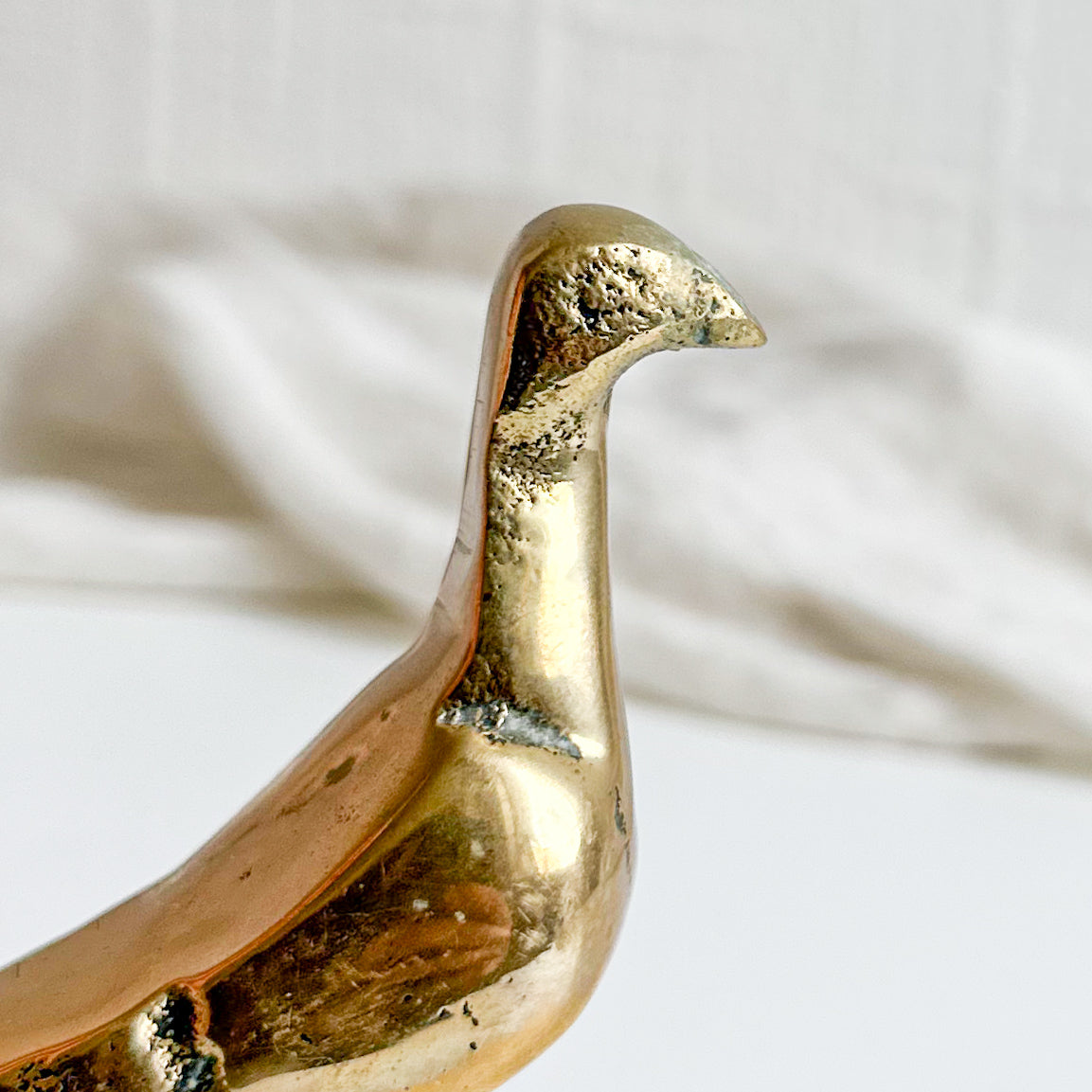 Brass Dove Figure