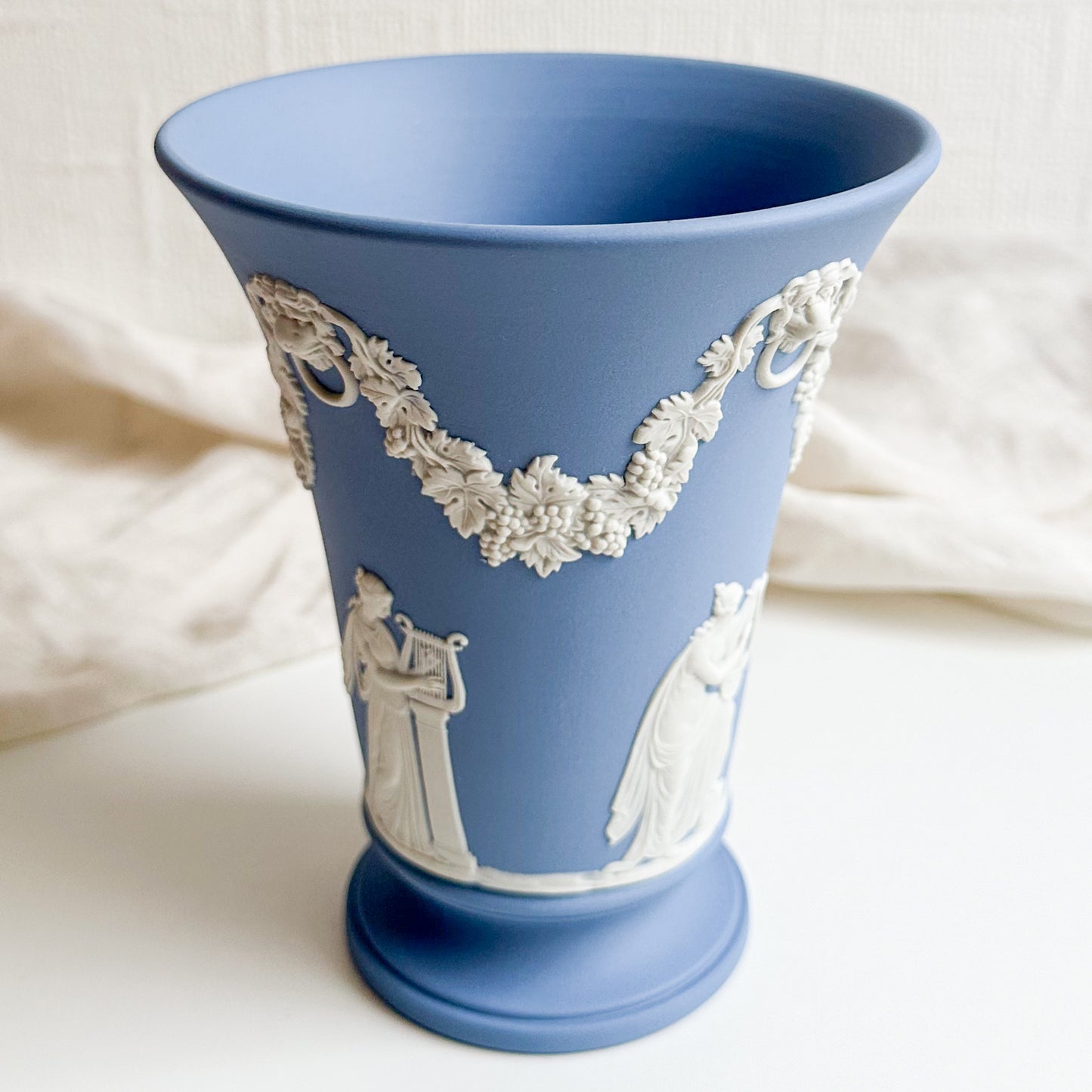 Blue Jasperware Vase by Wedgwood