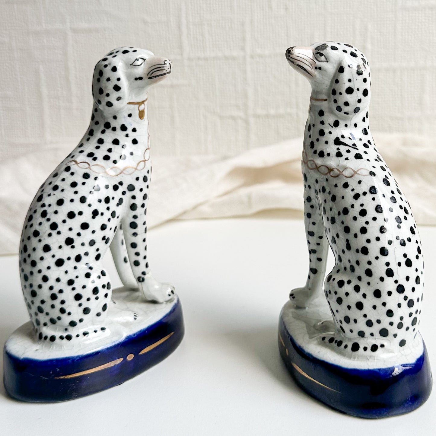 Pair of Staffordshire Dalmatians