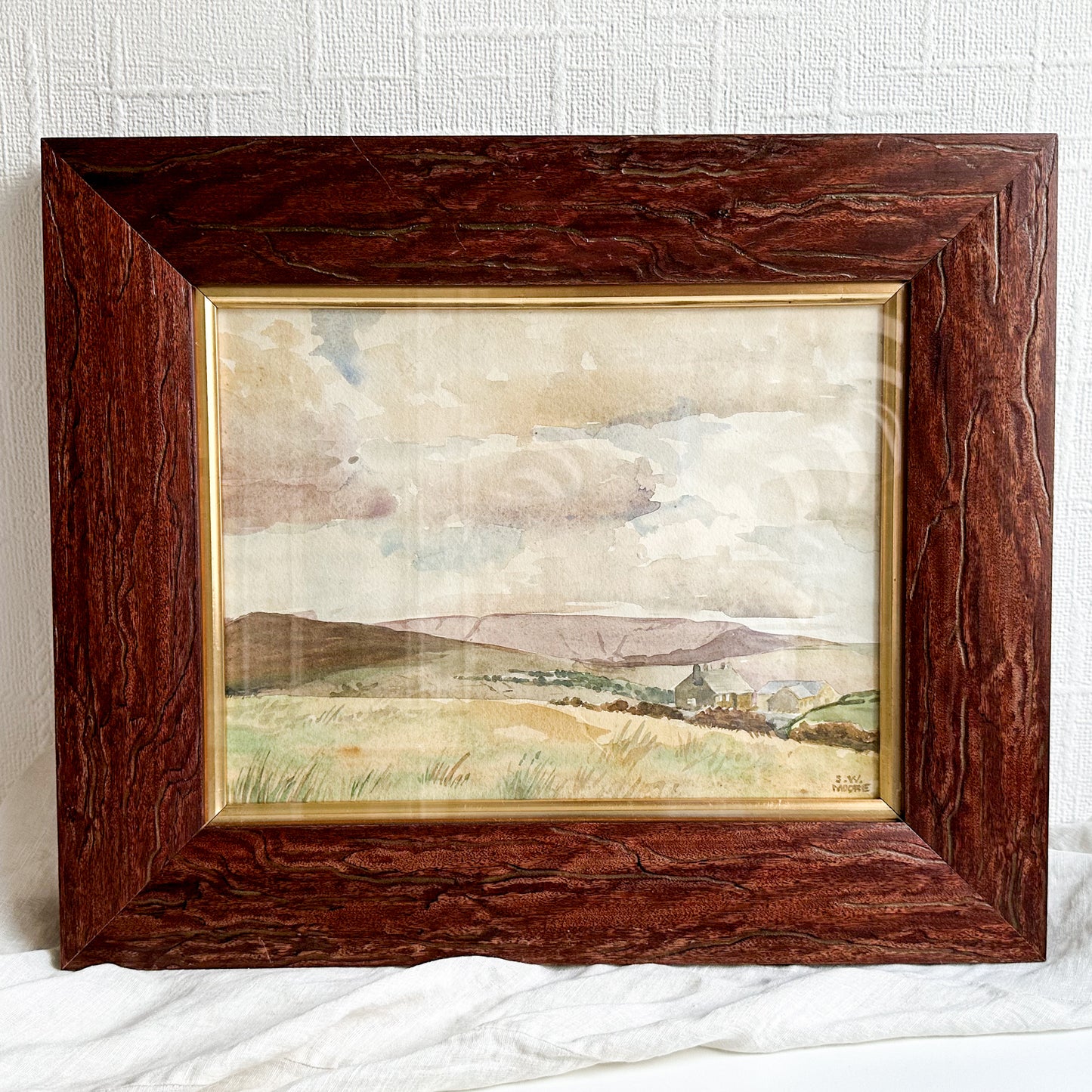 Watercolour Painting with Wooden Frame