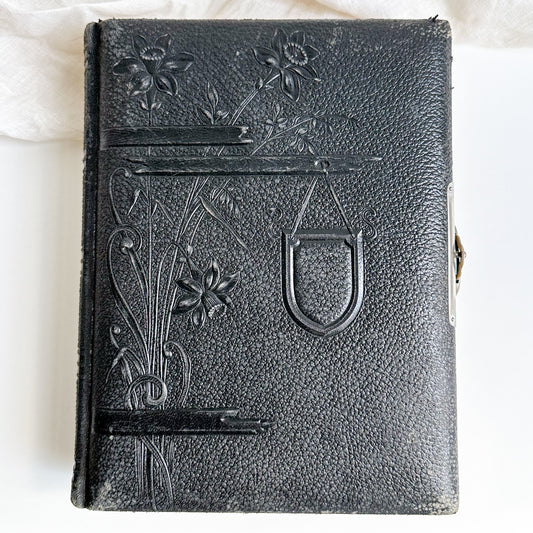 Victorian Leather Bound Photograph Album