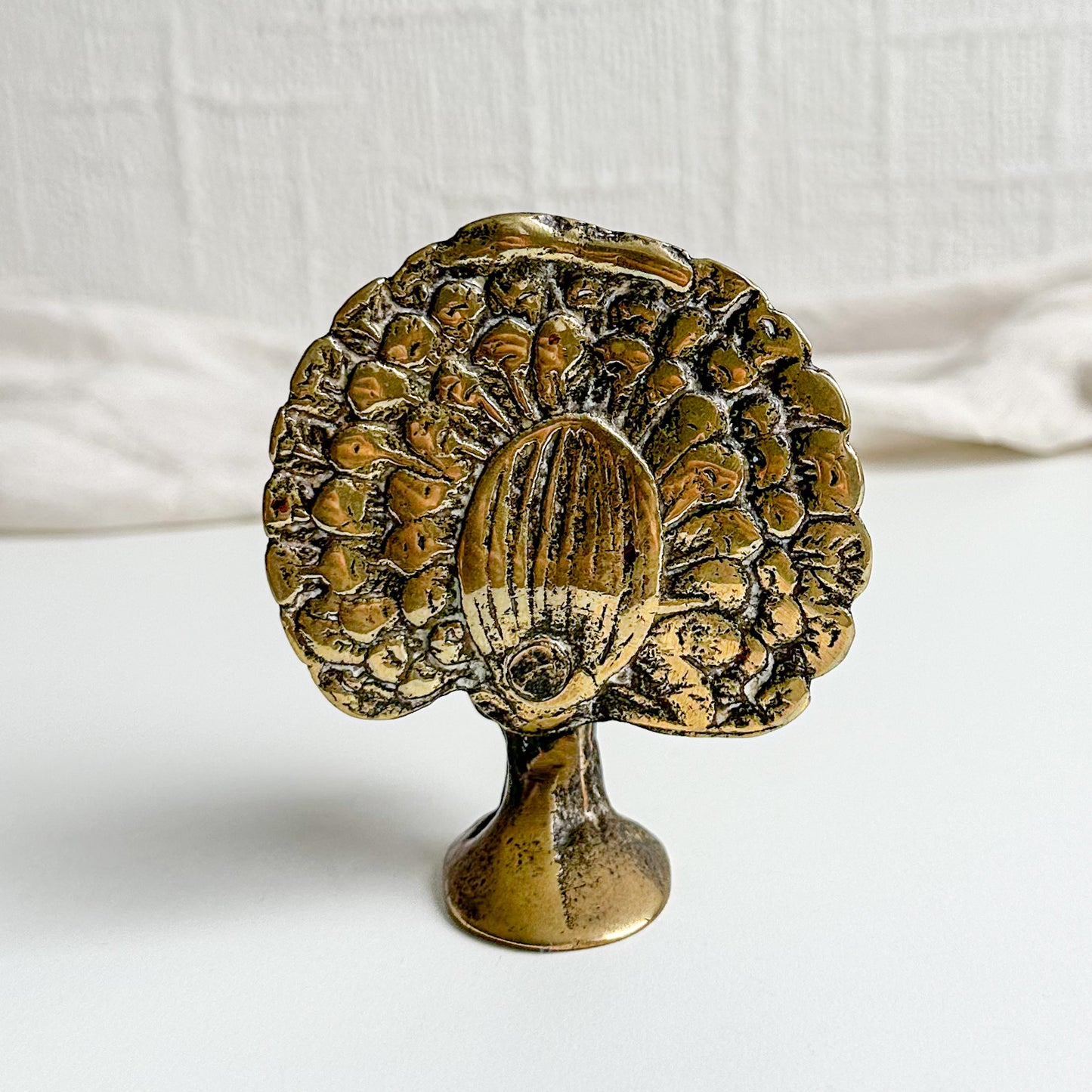 Brass Peacock Figurine