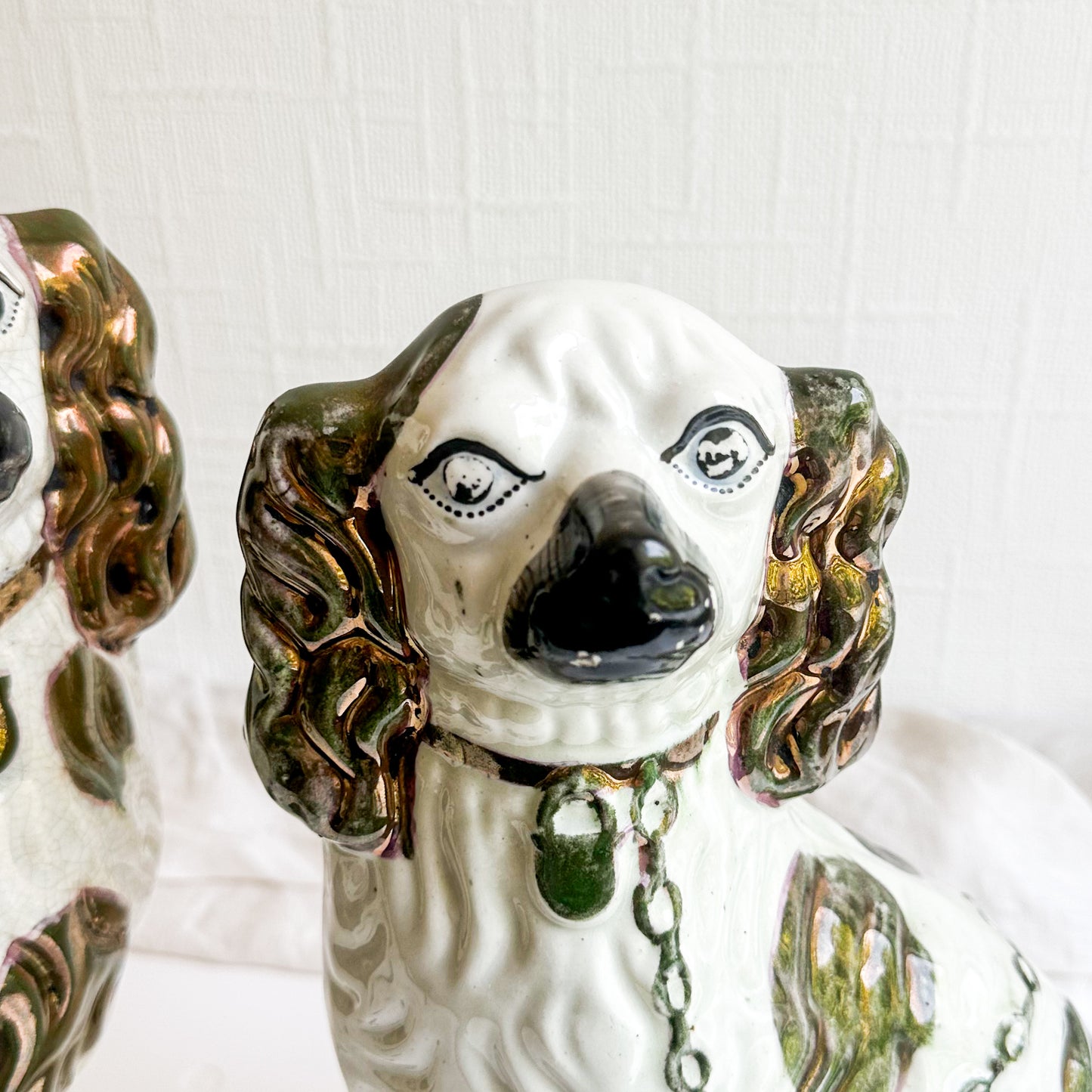 Pair of Large Staffordshire Spaniels