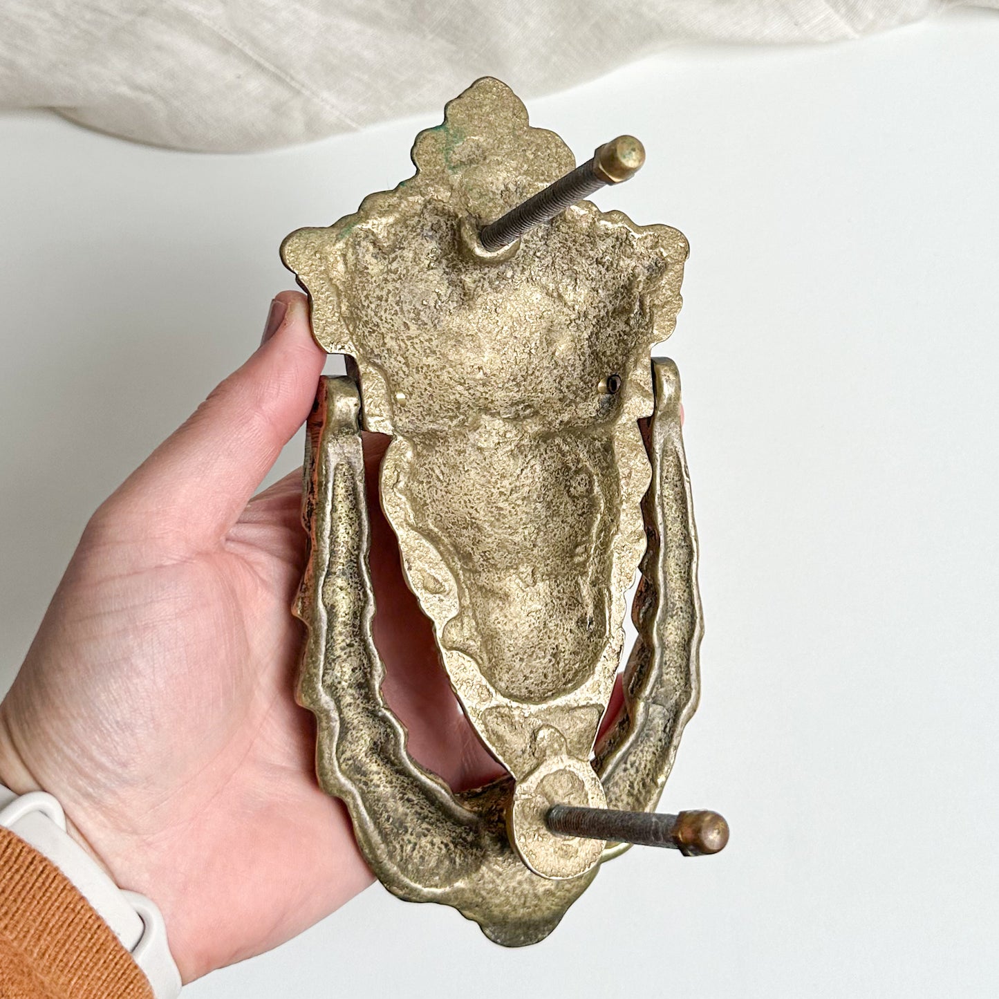 Art Nouveau Brass Door Knocker