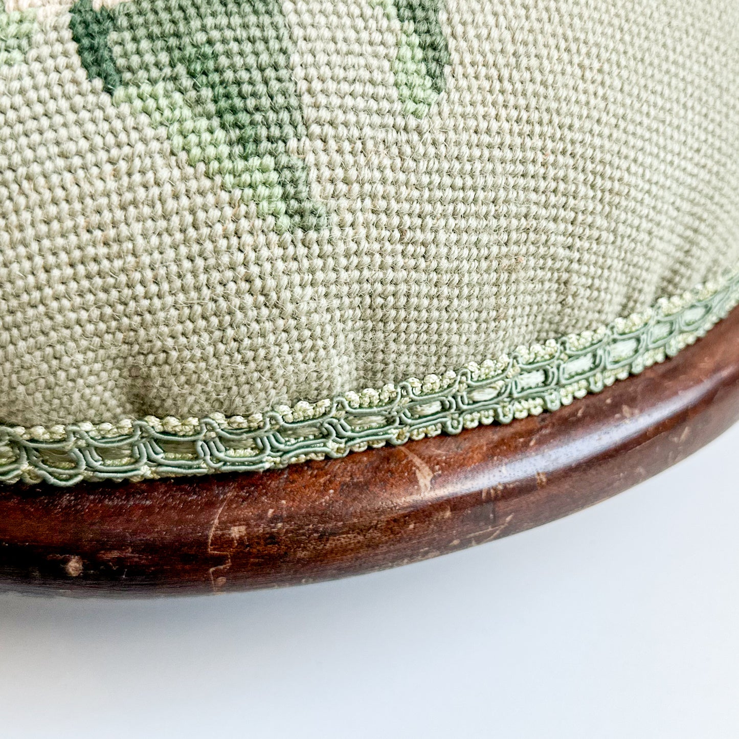 Antique Victorian Upholstered Footstool