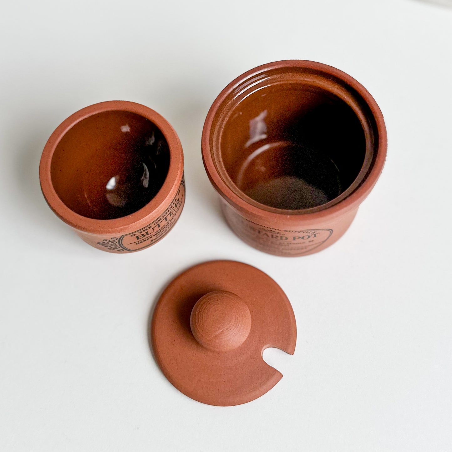 Henry Watson Terracotta Butter and Mustard Pot