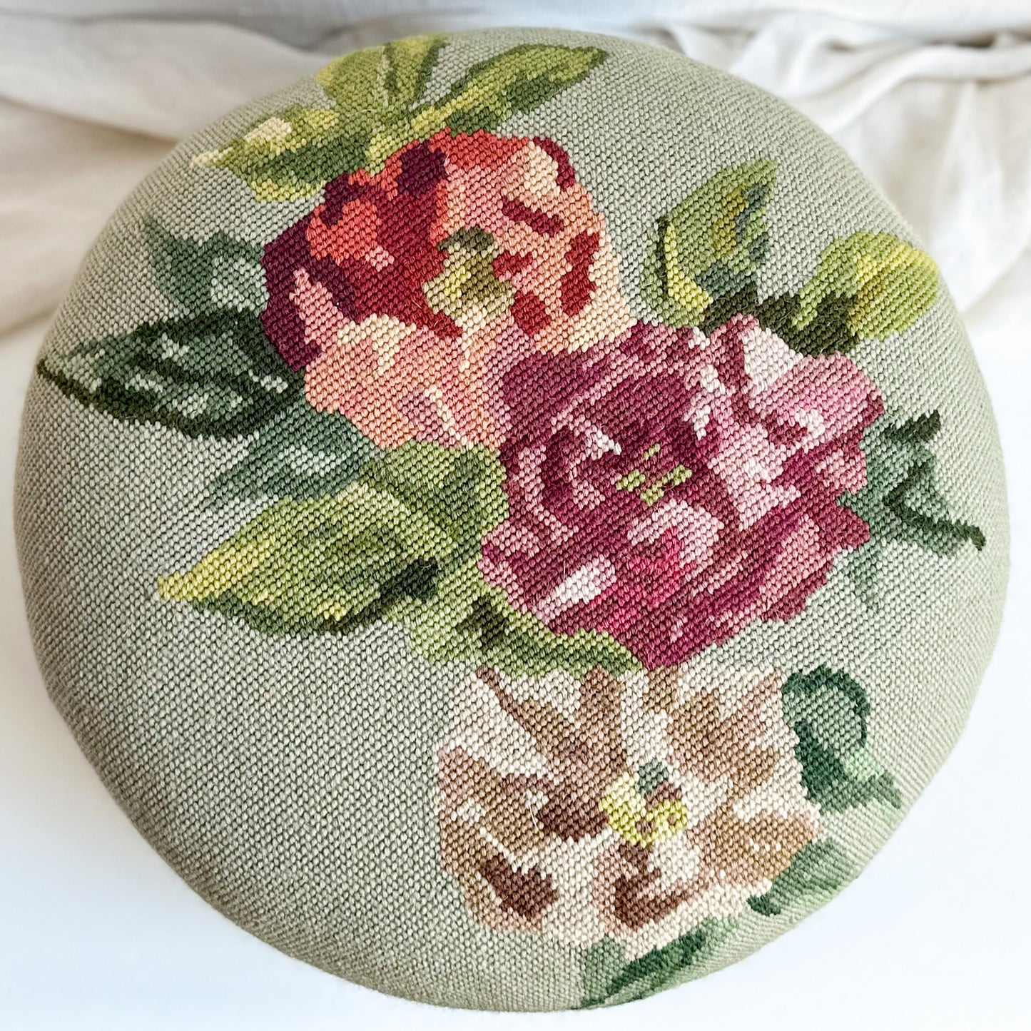 Antique Victorian Upholstered Footstool