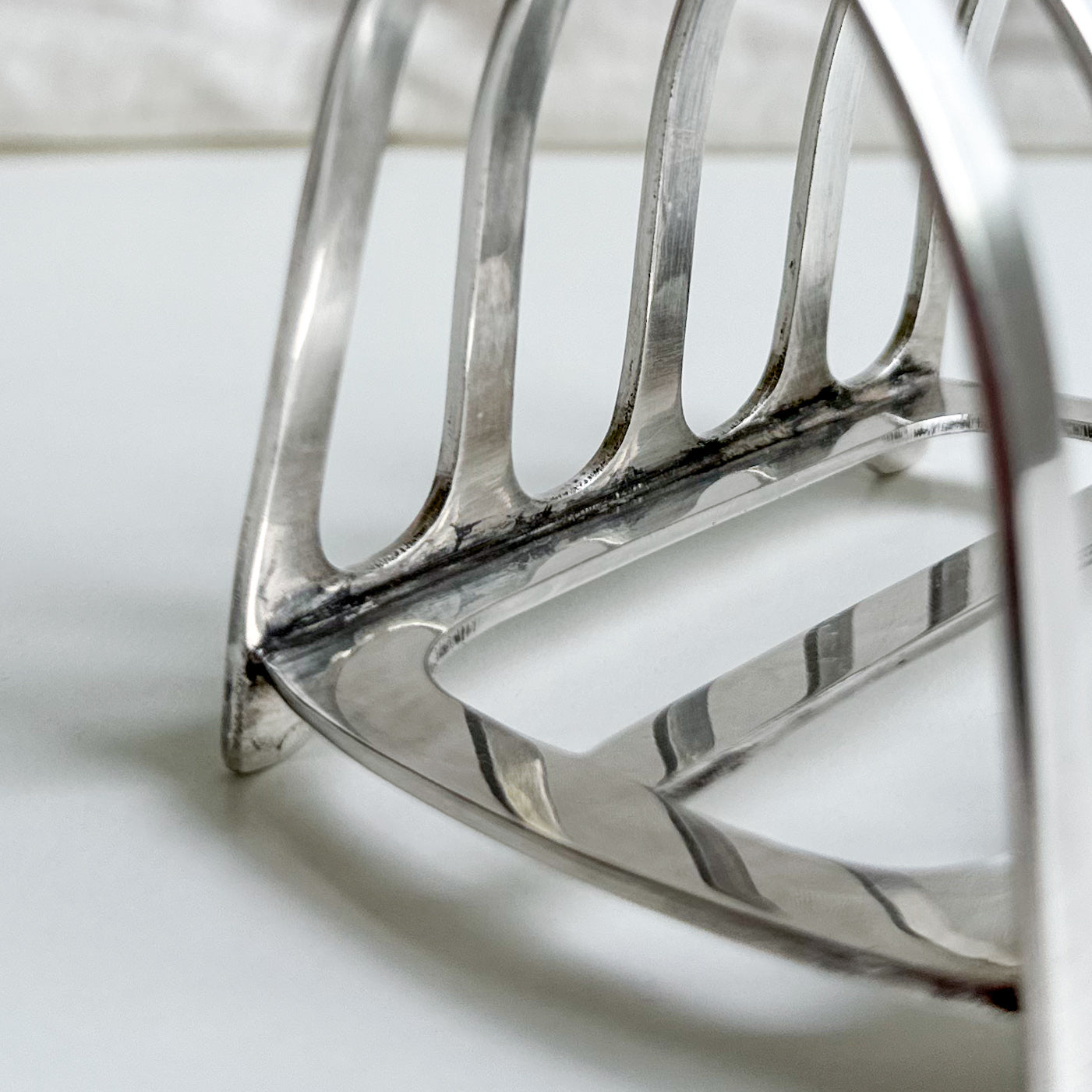 Antique Silver Plated Toast Rack