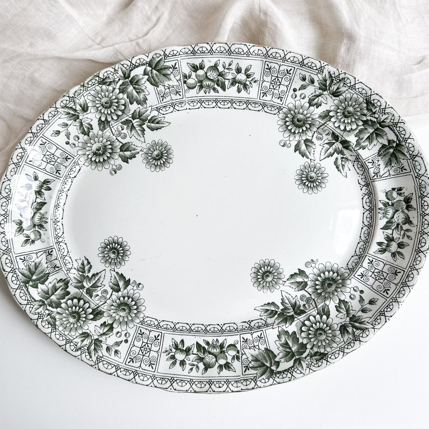 Antique Large Oval Platter