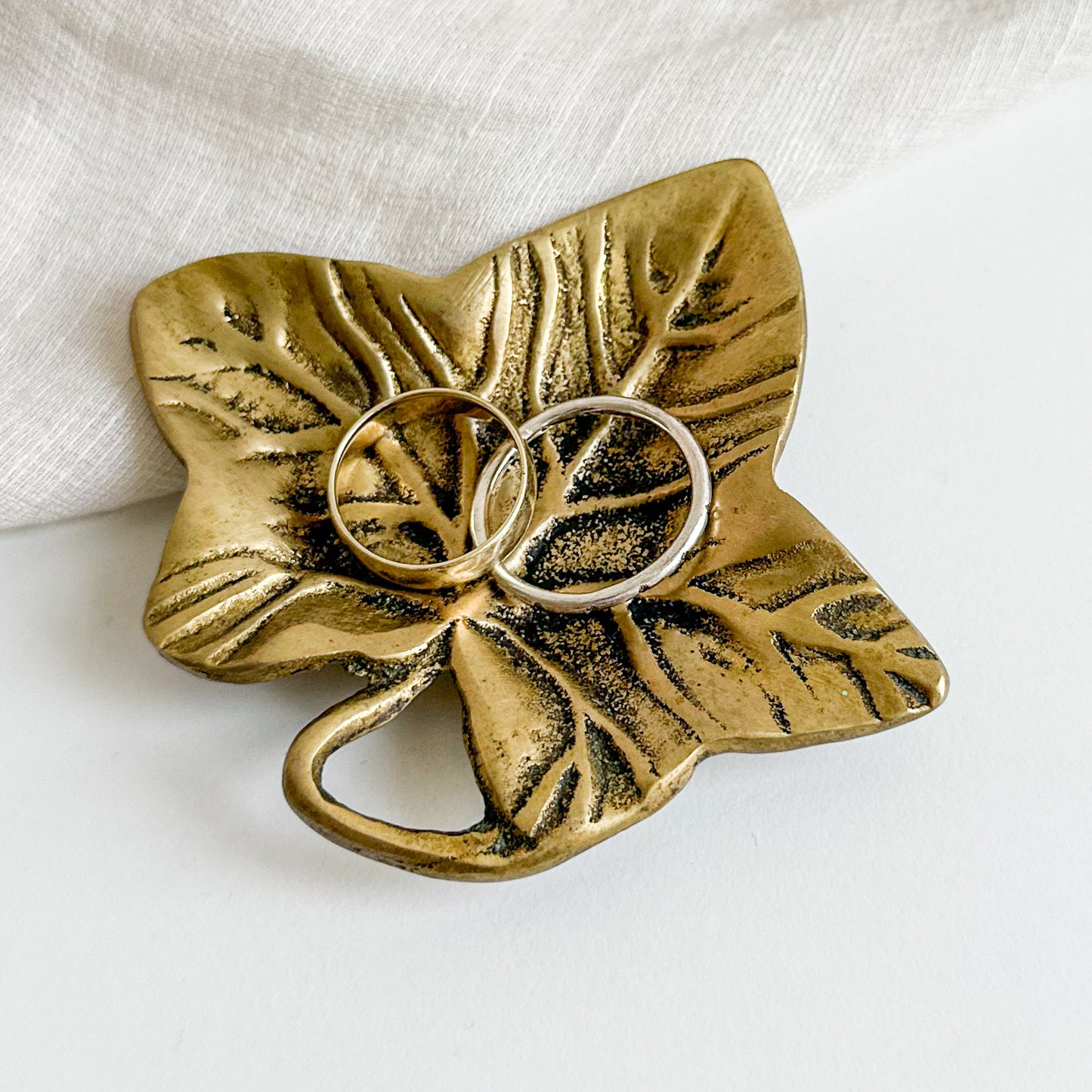 Brass Ivy Leaf Dish
