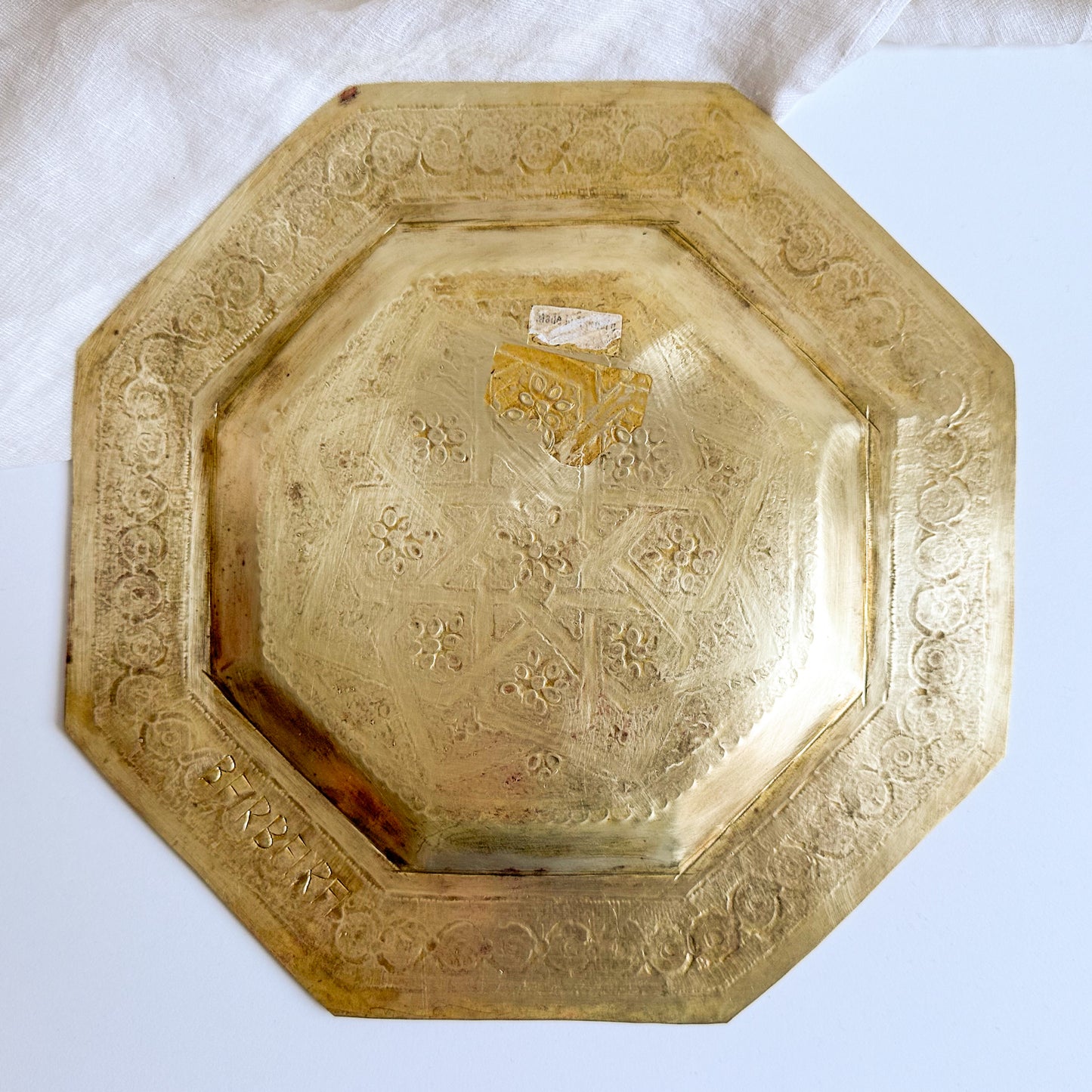 Octogon Brass Plate / Tray