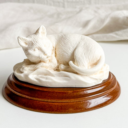 White Cat Figurine