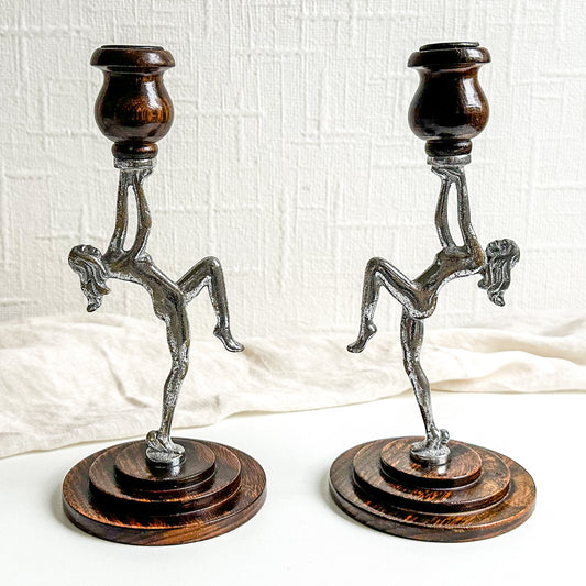 Pair of Art Deco Candlesticks