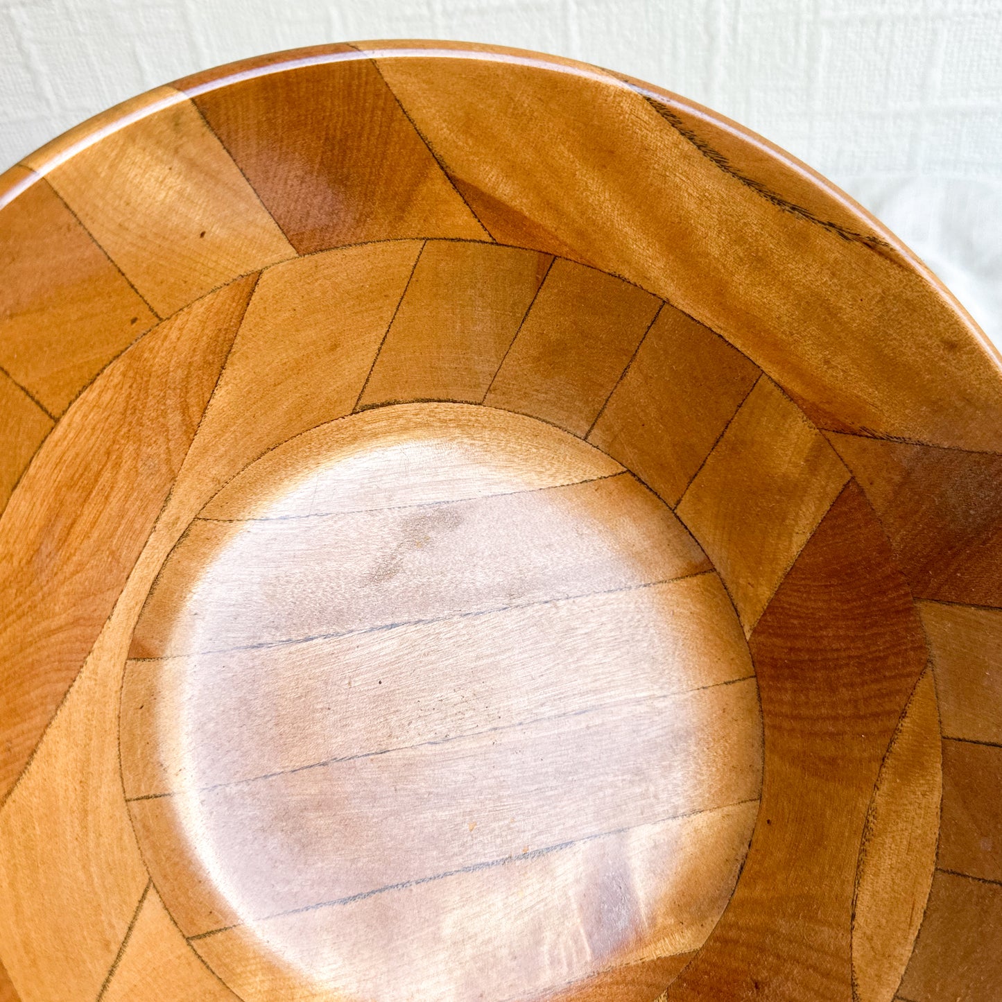 Mid Century Wooden Bowl