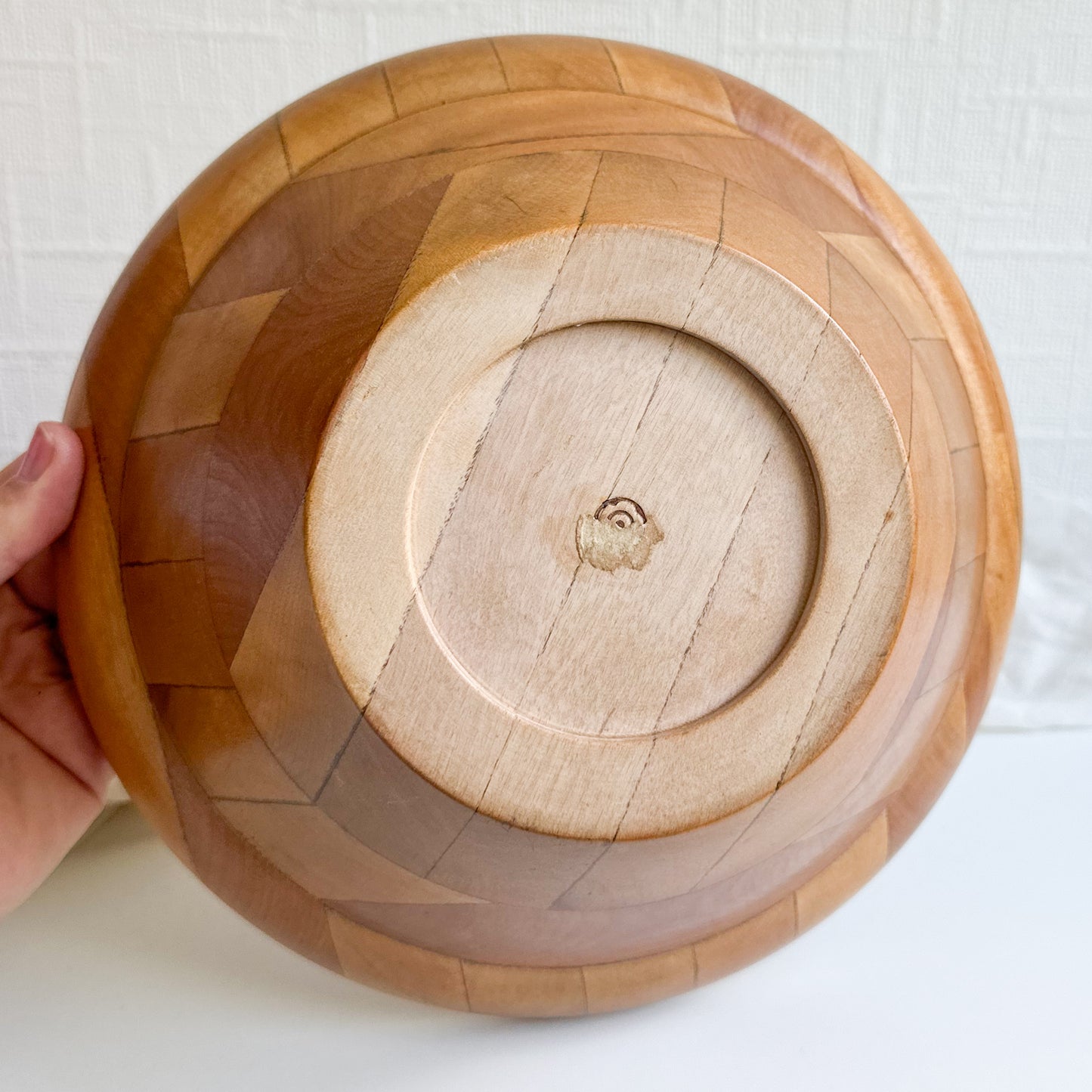 Mid Century Wooden Bowl