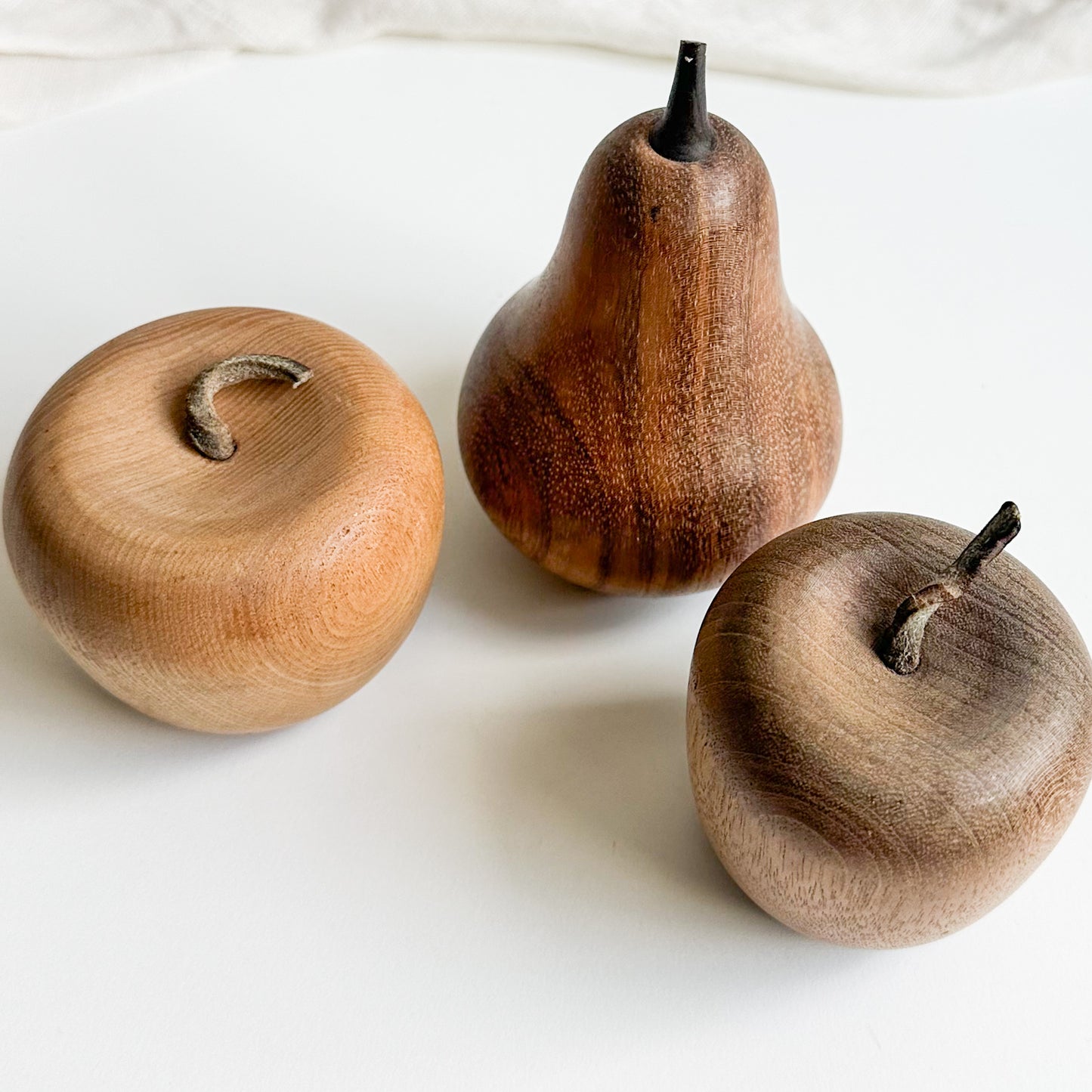 Wooden Apples and Pear