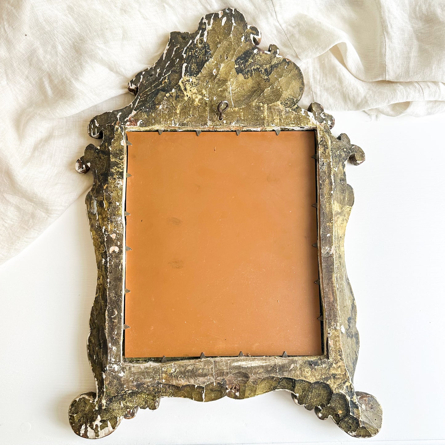 Wall Mirror with Chippy Paint