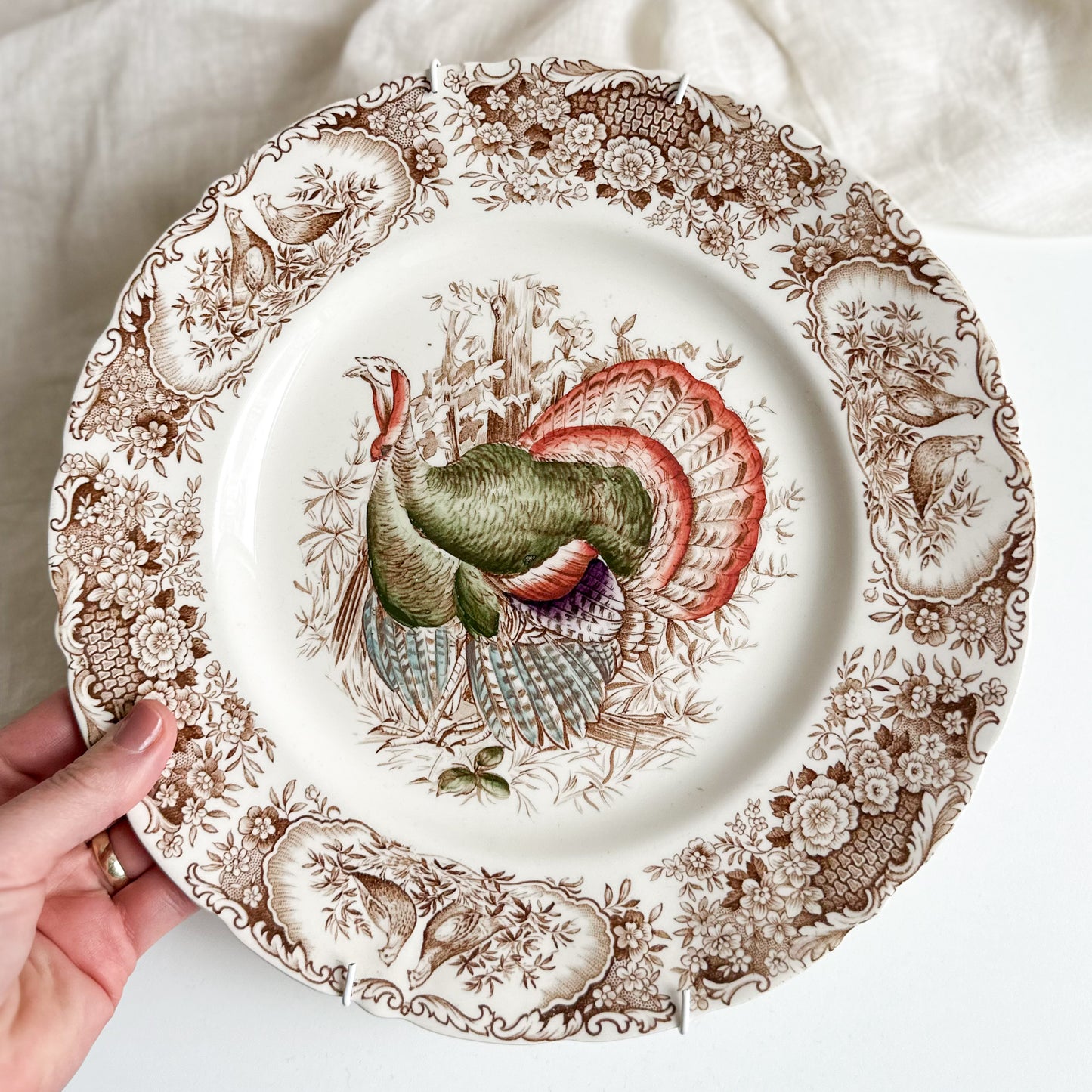 Wild Turkeys Wall Plate by Johnson Bros