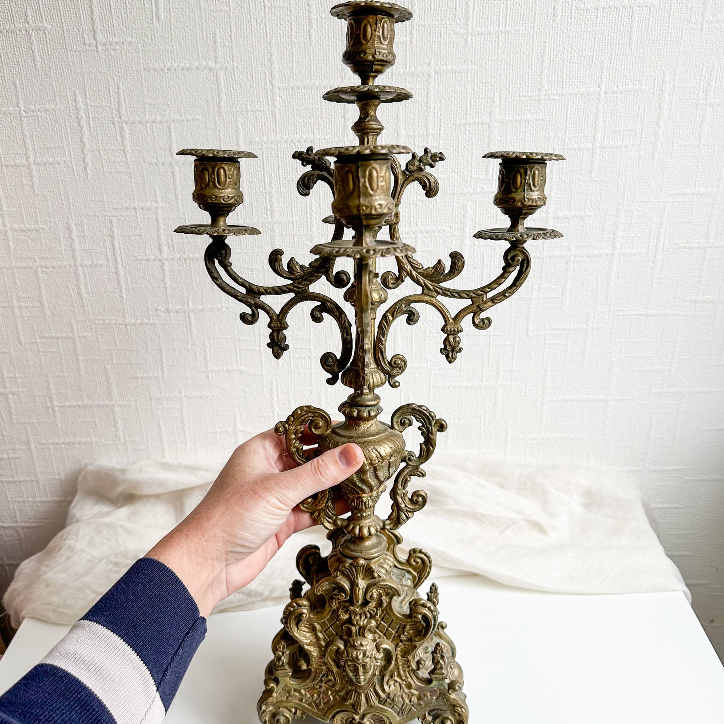 Ornate Bronze Candelabra
