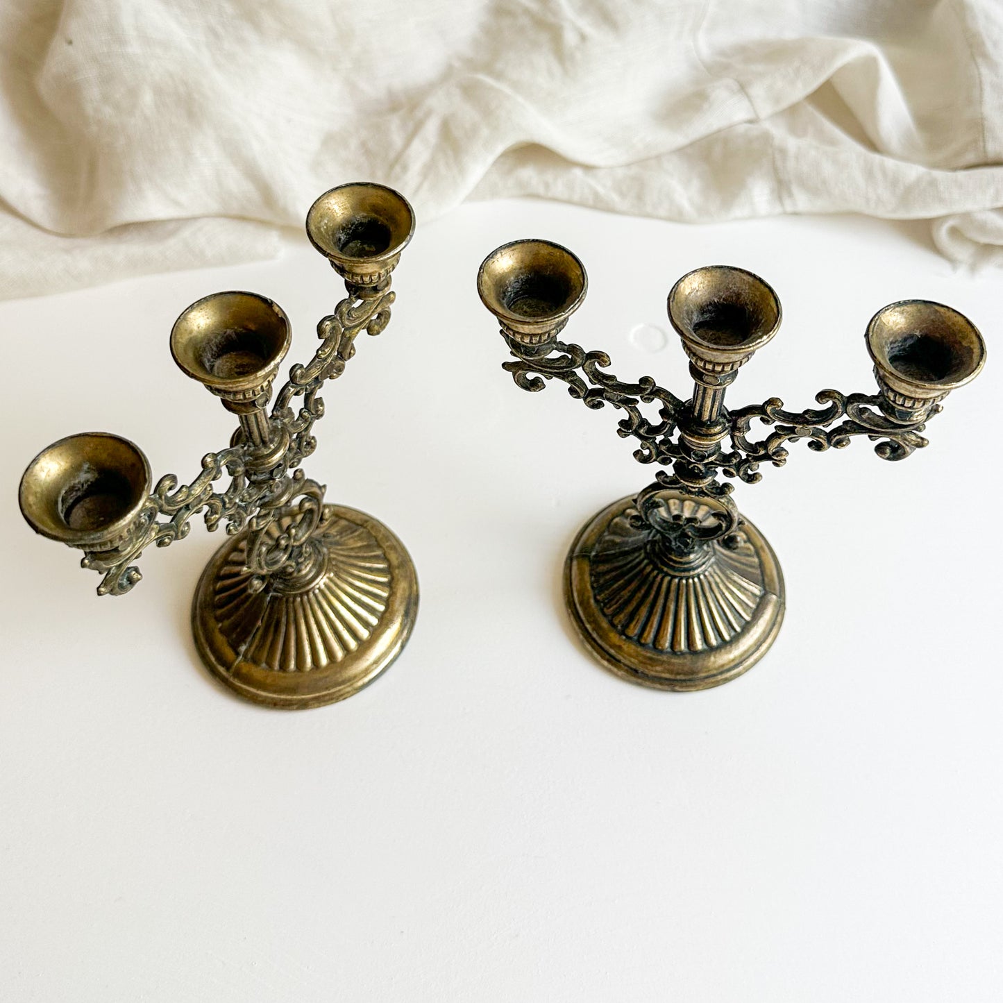 Pair of Small Candelabras