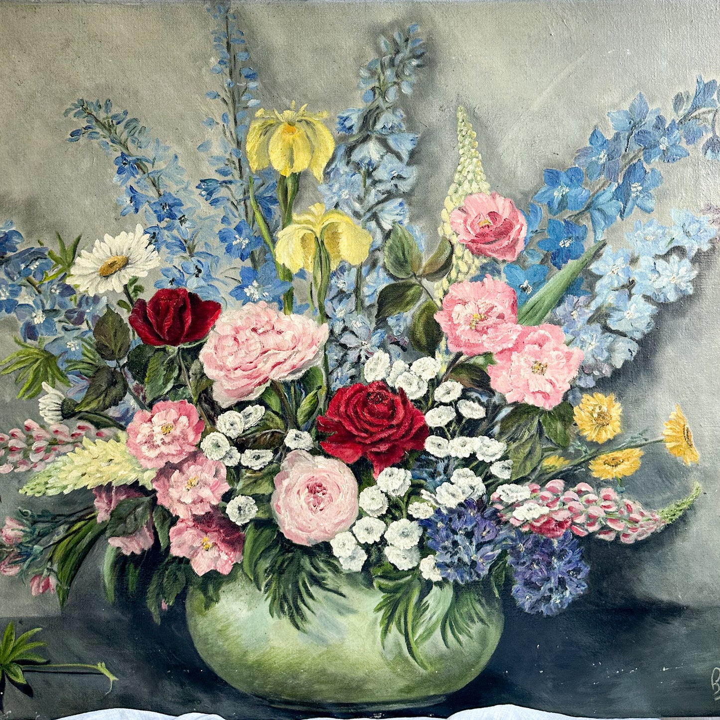 Large Floral Oil Painting