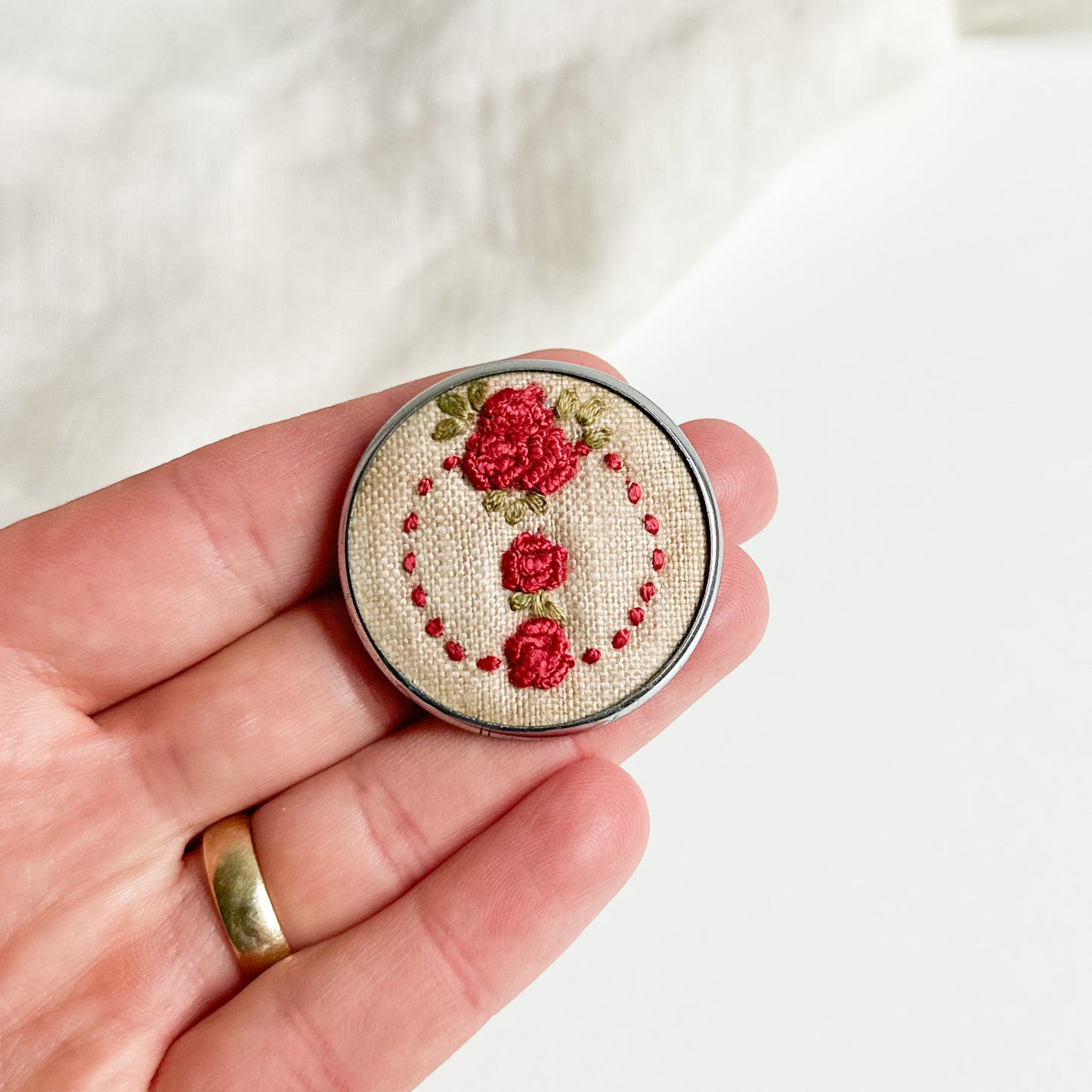 Embroidered Brooch