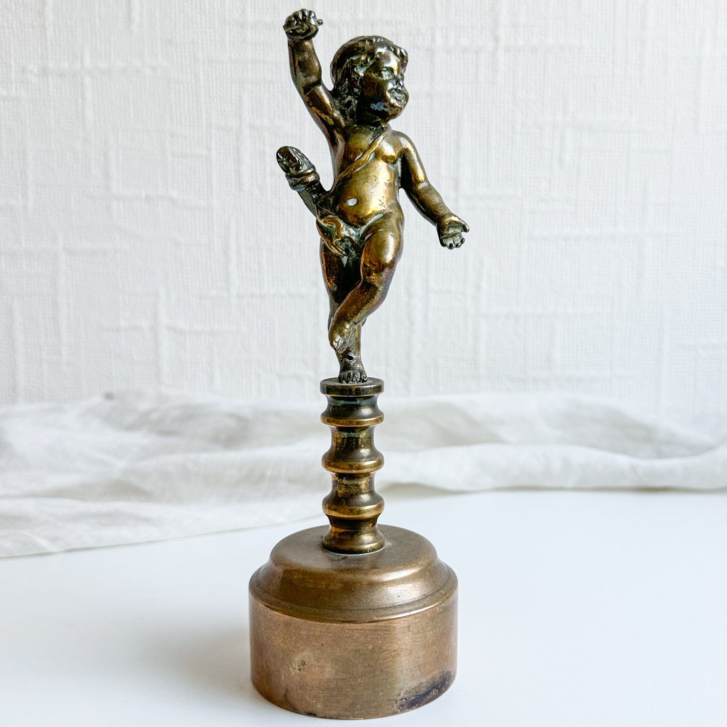 Brass Cherub Sculpture