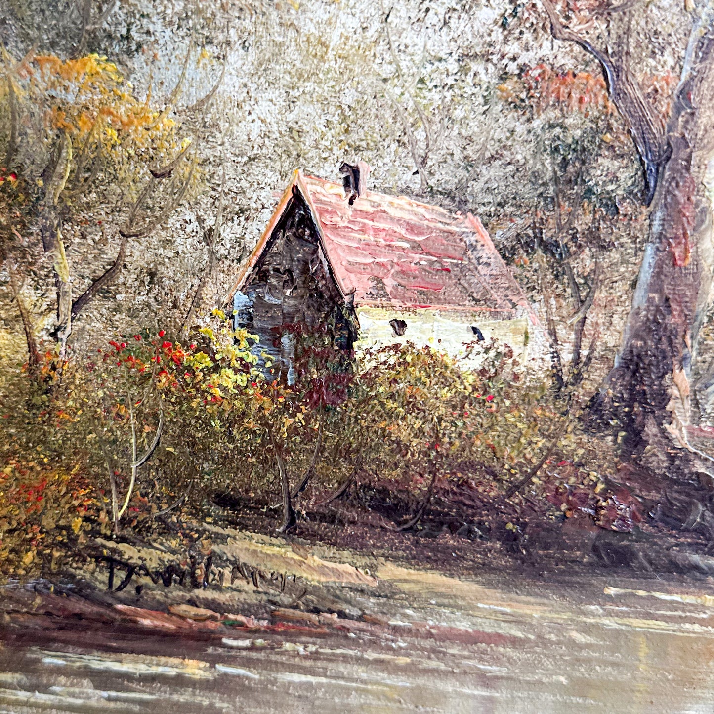 River Scene Oil Painting