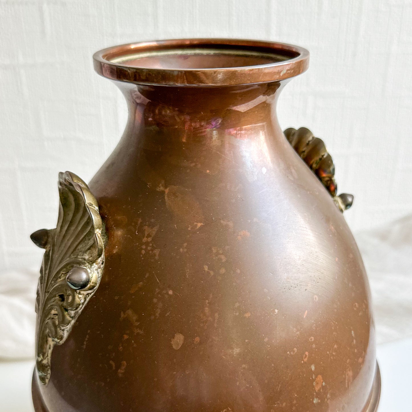 Antique Copper and Brass Vase